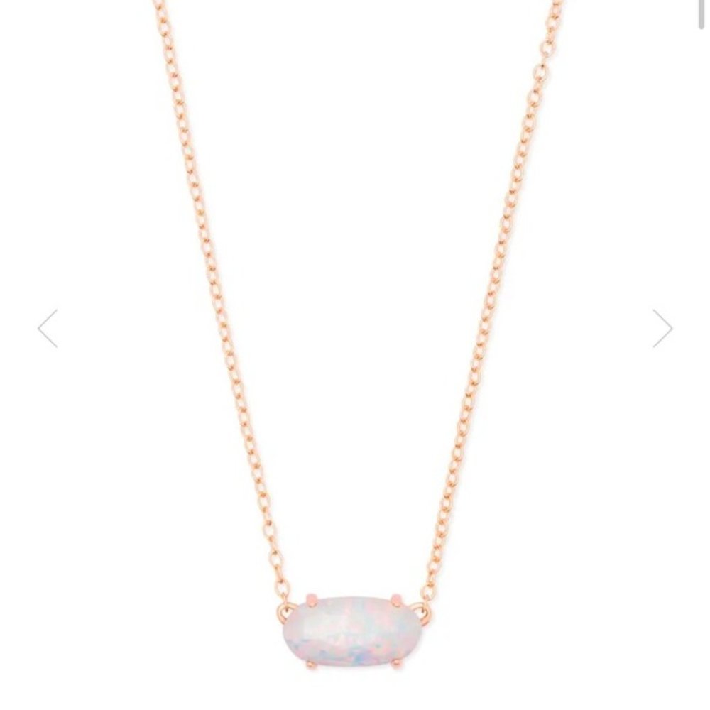 Kendra Scott | Ever Opal Necklace in Rose Gold - Picture 5 of 5